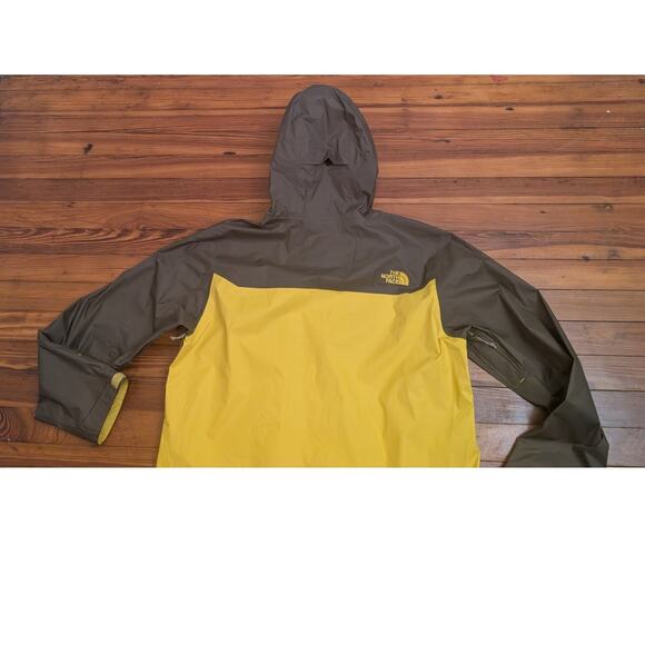 North Face Dryvent Jacket Yellow Mens Large - Picture 5 of 7
